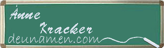 Änne Kracker Visitenkarte